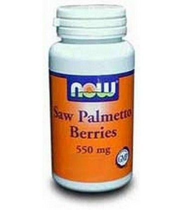 NOW Foods Saw Palmetto Berries 550mg, 100 Capsules (Pack of 3)