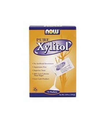 Now Foods Xylitol, 75 Packets (Pack of 2)