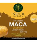 Maca gélatinisé biologique 800mg - 100 comprimés Soutient le système hormonal - augmente l'énergie et la vitalité - augmente la