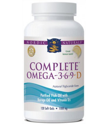 Nordic Naturals Complete Omega 3-6-9 with D Soft Gels, 1000
