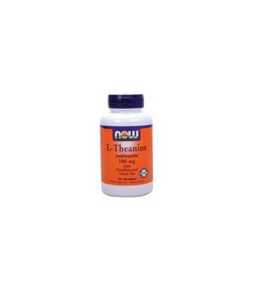 Now Foods L-Theanine, 90 caps (Pack of 2)