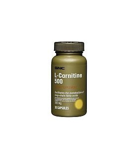 GNC L-Carnitine 500 500mg 60 Capsules