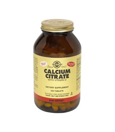 Solgar - Calcium Citrate With Vitamin D, 240 tablets