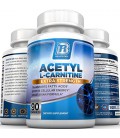 BRI Nutrition acétyl L-carnitine - 90 Count 500mg L Carnitine Capsules - 1000mg Portions