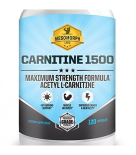 Top CARNITINE 1500 L-Carnitine Supplement | Supplément le plus élevé Potency acétyl L-Carnitine Avantages de perte de poids,