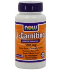 NOW Foods L-Carnitine 500mg, 60 Vcaps