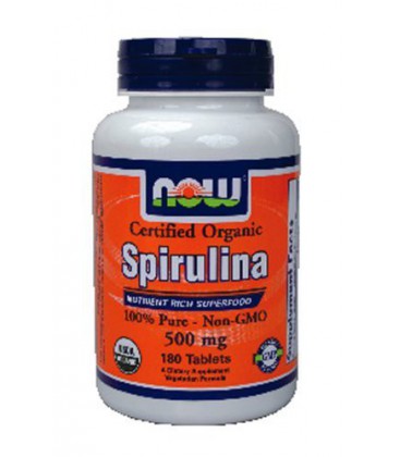 NOW Foods - Spirulina 500 mg. - 180 Tablets ( Multi-Pack)