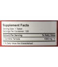 L-Carnitine Tartrate - 1000mg - 120 Double Potence Tablets - fournit un support pour du métabolisme des graisses, niveaux d'éner