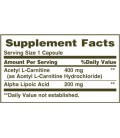 Bounty acétyl L-Carnitine de 400mg de la nature et de l'ALA 200mg, 30 capsules