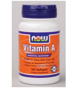 NOW Foods - Vitamin A 25,000 IU 100 softgels