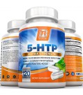 BRI Nutrition 5-HTP - 120 Count 100mg 5 HTP Capsules Veggie - Aide à améliorer votre humeur globale, Relaxation, Sleep &amp;