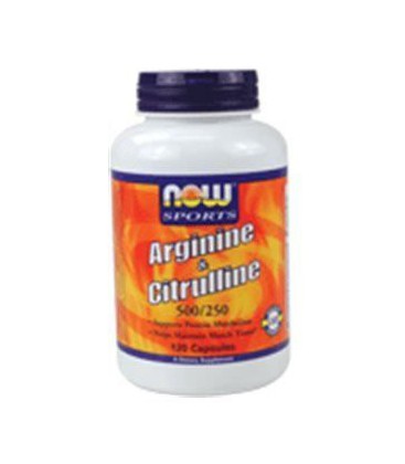 Now Foods Arginine & Citrulline 500/250 - 120 Capsules ( Multi-Pack)