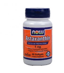 Now Foods Astaxanthin, 60 softgels / 4mg ( Multi-Pack)