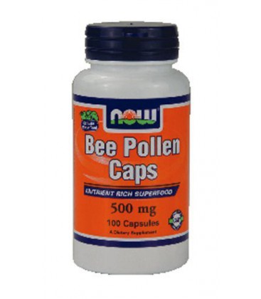 Now Foods Bee Pollen, 100 caps / 500mg ( Multi-Pack)