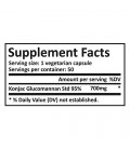 Pure Science Konjac Glucomannan 700mg 95% extrait standardisé - Contrôle de l'appétit et la glycémie, favorise la digestion norm