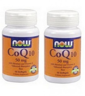 Now Foods Coq10 50mg Twinpack, 2x50 Softgels