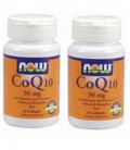 Now Foods Coq10 50mg Twinpack, 2x50 Softgels