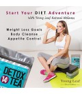 Detox Tea par Young Feuille | Pour la perte de poids + global Wellness + Cleanse Body + Energy Boost + Great Taste + contrôle de