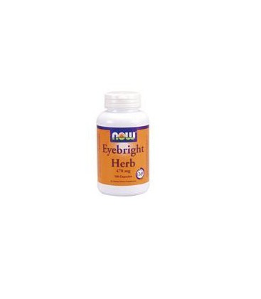 Now Foods Eyebright Herb 470mg, 100 caps (Pack of 2)