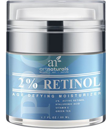 Naturals Art Enhanced Rétinol Crème Hydratant avec 20% de la vitamine C et l'acide hyaluronique - Meilleur Anti rides, Anti Agin