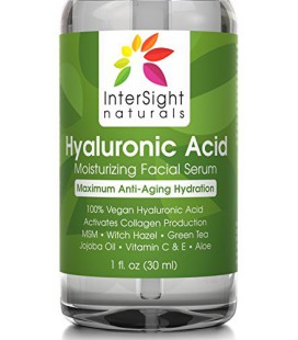 Numéro 1 NOMINAL Acide Hyaluronique Sérum par InterSight avec de la vitamine C et E, MSM, thé vert, l'huile de jojoba, Aloe - 10