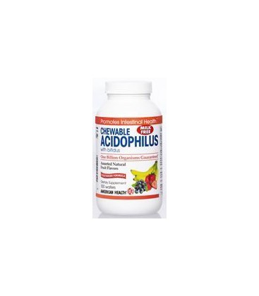 Acidophilus Chewable Assorted Fruit Flavor - 100 wafers,(American Health)