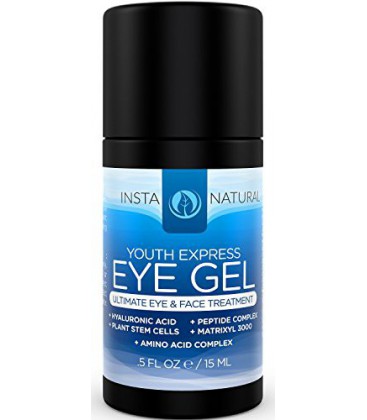 Crème InstaNatural Eye Gel pour les cernes, Pieds, Rides, Puffiness Crow et sacs - meilleur traitement anti-âge pour hommes et