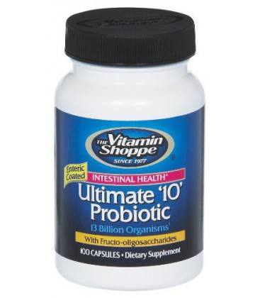 Vitamin Shoppe - Ultimate 10 Probiotic, 13 billion, 100 capsules