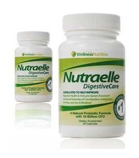 Nutraelle DigestiveCare - Probiotic Supplement - 30 Capsules