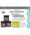 Blanchiment Natural Tooth &amp; Gum poudre avec charbon activé, 2,75 oz - Spearmint Flavor