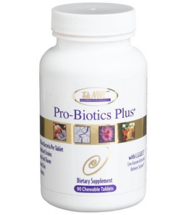 Natural Wellness Centers Pro-Biotics Plus, Fruit Flavored. 90-Count Chewable Tablets