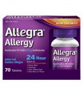 Allegra Adulte 24 heures Allergie Comprimés, 180mg, 70 Count