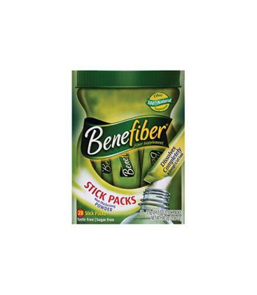 Benefiber Fiber Supplement, Stick Packs, Taste Free, Sugar Free, 28 ct.