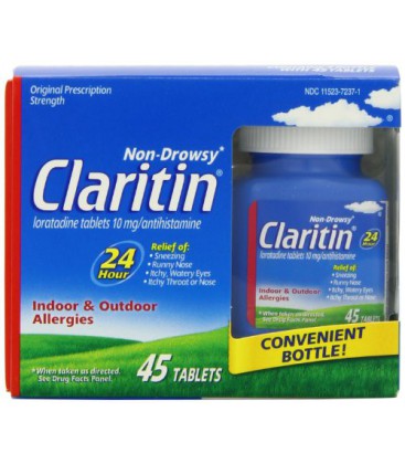 Claritin Allergy 24 Tablets Hour, 10 mg, 45-Tablets