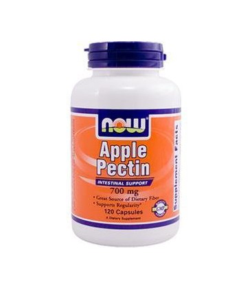 Now Foods Apple Pectin 700mg, Capsules, 120-Count