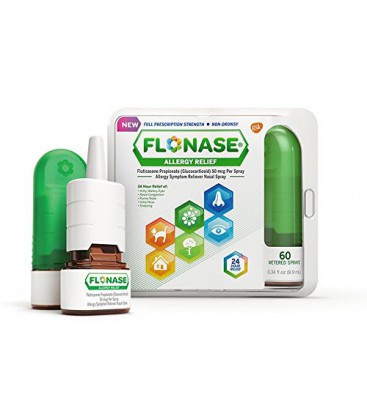 Flonase Allergy Relief Spray Nasal, 120 Count Paquet de 3, Flonase-5E