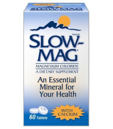 Slow-Mag Magnesium Chloride with Calcium, Tablets, 60 tablets (Pack of 2)