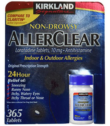 Kirkland Signature Drowsy Allerclear loratadine comprimés non, antihistaminique, 10mg, 365-Count Healthcare / Soins de santé per