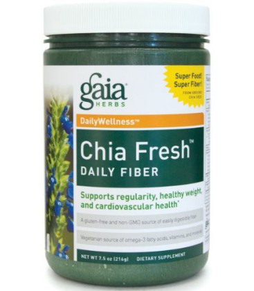 Gaia Herbs Chia Fresh Daily Fiber, 7.5-Ounce Bottle