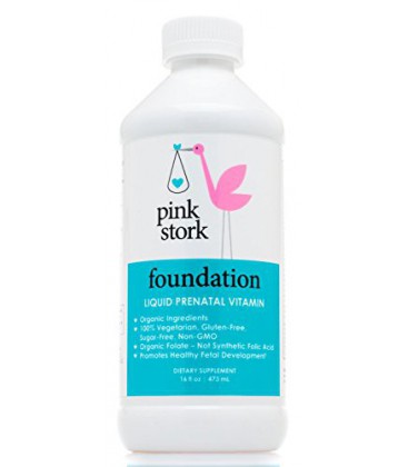 Fondation Rose Stork: Liquide prénatale vitamine -78% meilleure absorption de pilules et capsules BIO Les Whole Food &amp; -Glut