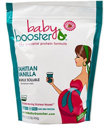 Bébé Booster prénatale Protein Powder - Vanille de Tahiti - 1 lb Bag