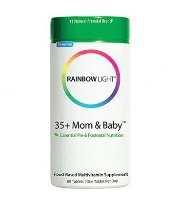 Rainbow Light 35 + Maman et bébé Essential Pre &amp; postnatale Nutrition, aliments à base de multivitamines, 60 comprimés (Alim