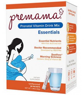 Premama Powdered prénatale Vitamine Drink Mix, Unflavored, 1,48 Ounce