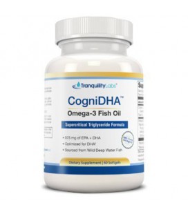 Haute DHA oméga 3 d'huile de poisson - CogniDHA - qualité pharmaceutique - supercritique triglycéride CO2 Formula - 1.250 mg 775