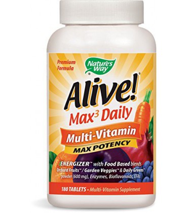 Way Vivant Max Potency Multi-Vitamin Tablets, 180 Nombre de Nature