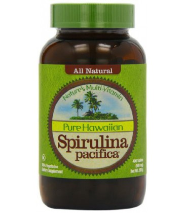 Nutrex Hawaii Hawaiian Spirulina Pacifica 500 mgs., 400 comprimés Bouteille