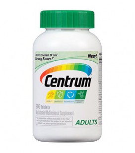 Centrum Adult multivitamines / Supplément Multiminéraux (200-Count Tablets)