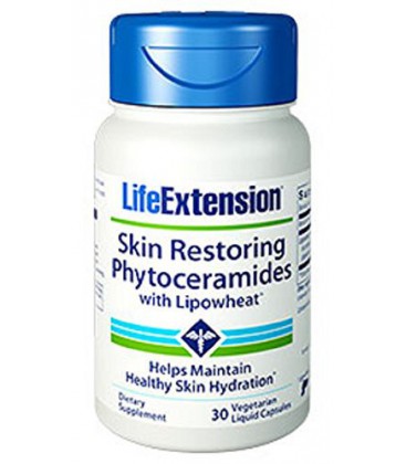 Peau Life Extension Restauration céramides w Lipowheat, capsules liquides / 30