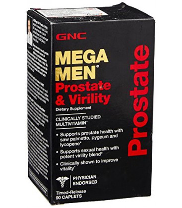 GNC Mega Men prostate et Virility 90 Caplets