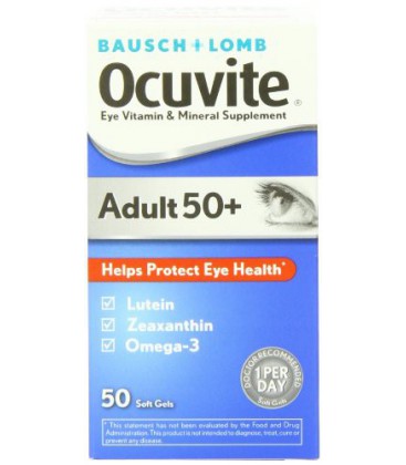 Ocuvite Adult 50+ Vitamin &amp; Mineral Supplement, 50-Count Gels mous